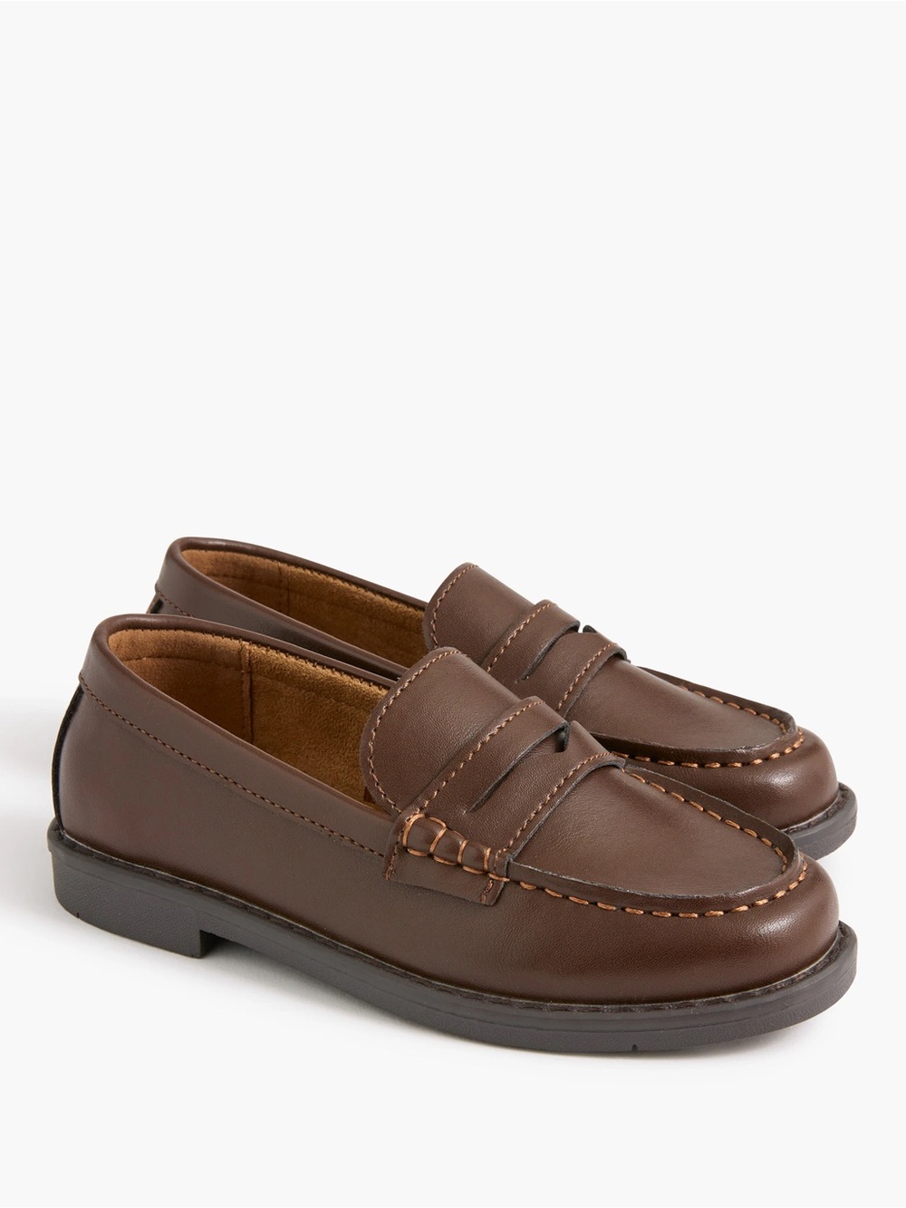 J. Crew Factory || Crewcuts Boys Penny Loafers Dress Shoes Brown